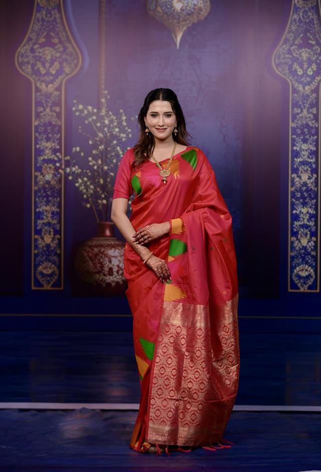 Premium Rani Pink Banarasi Silk Saree for Women
