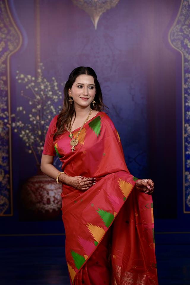 Premium Rani Pink Banarasi Silk Saree for Women