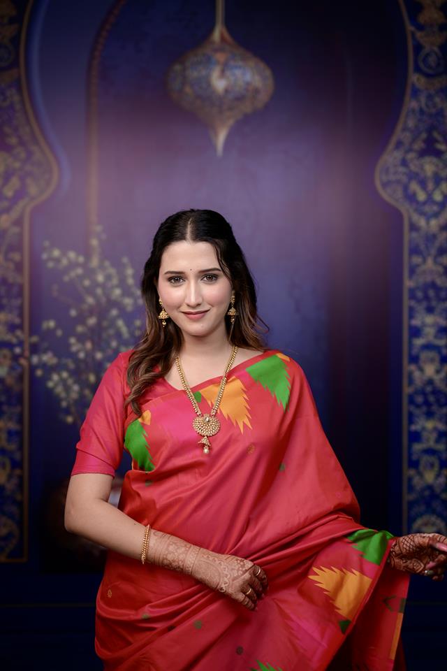 Premium Rani Pink Banarasi Silk Saree for Women