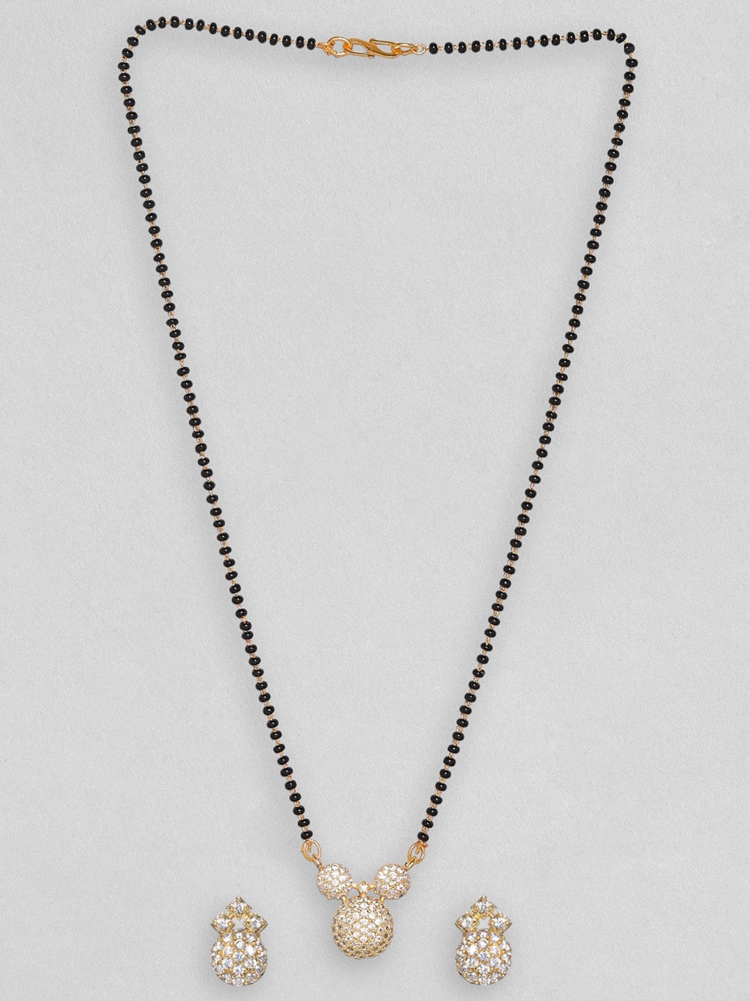 American Diamond Zirconia Mangalsutra Pendant Set