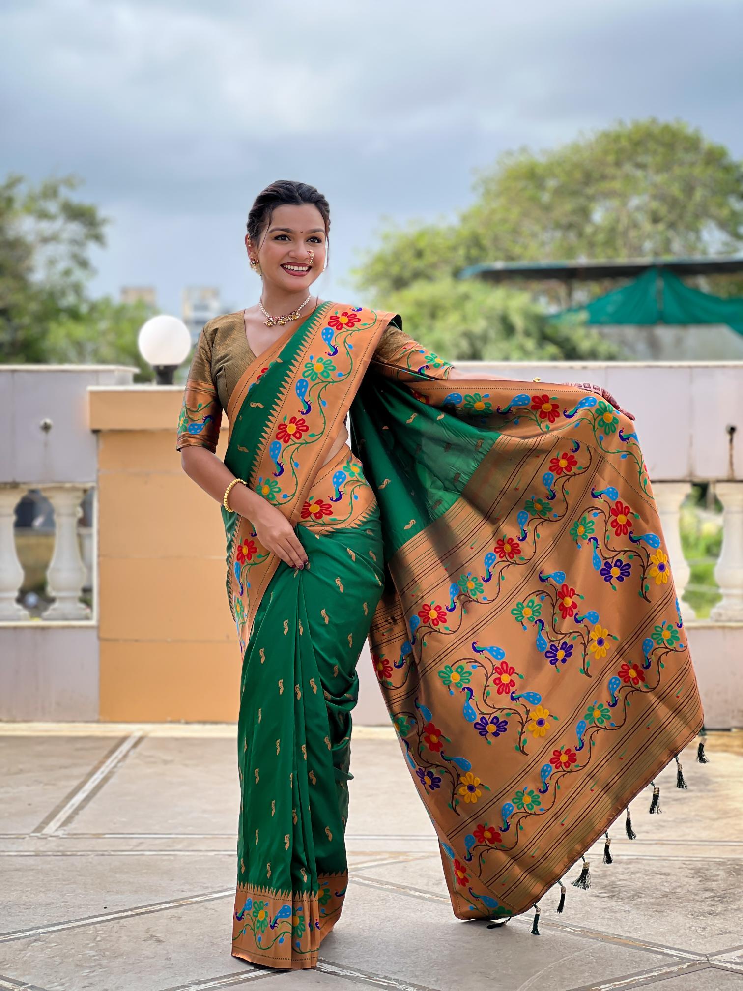 Premium Paithani Silk Saree for Women