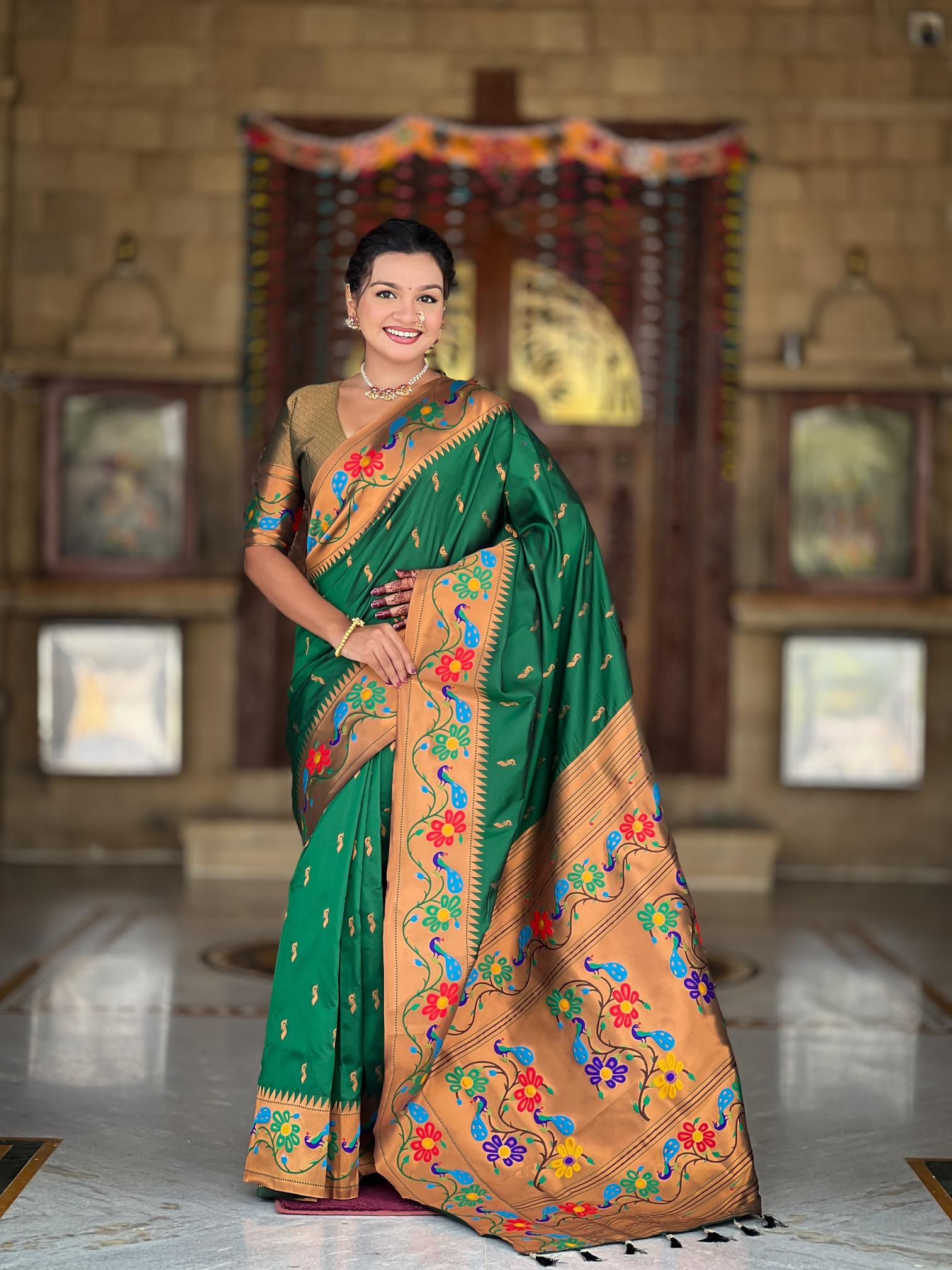 Premium Paithani Silk Saree for Women