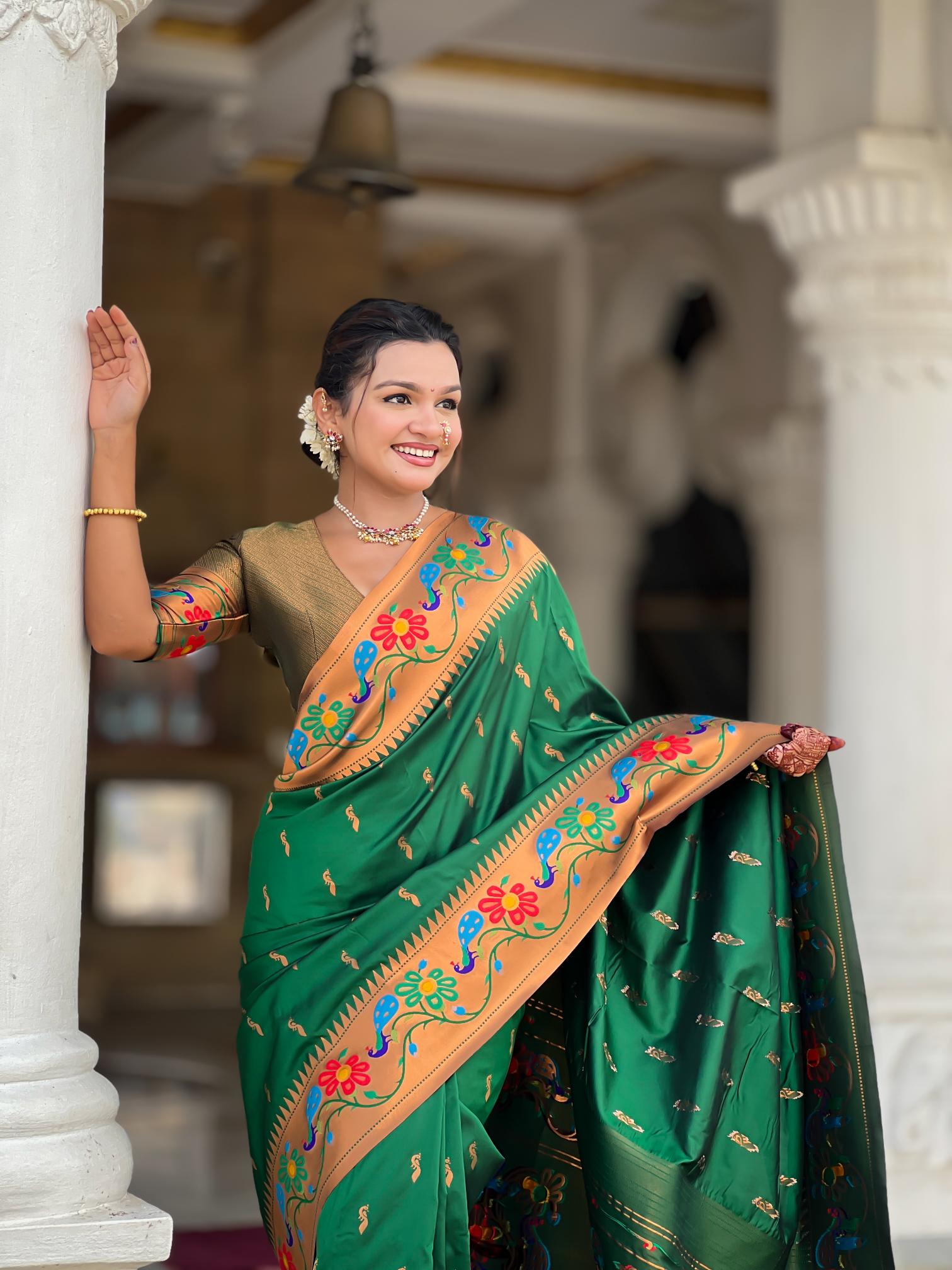 Premium Paithani Silk Saree for Women