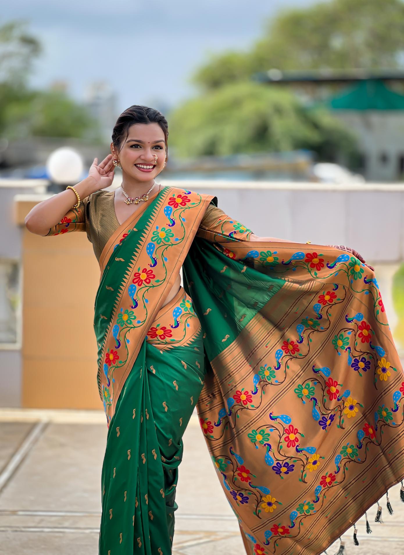 Premium Paithani Silk Saree for Women