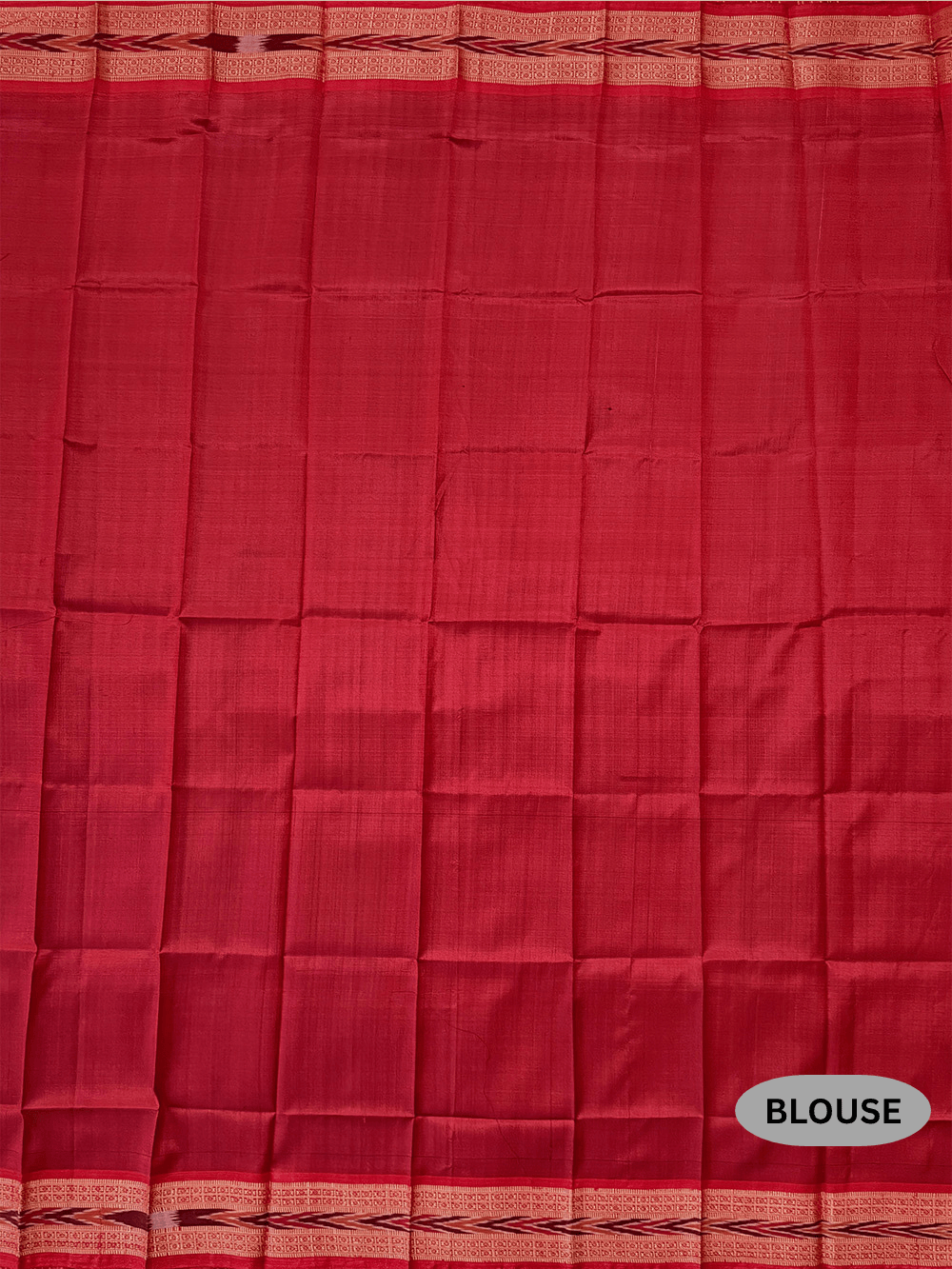 White and Red Pure Silk Handloom Khandua Patta Saree