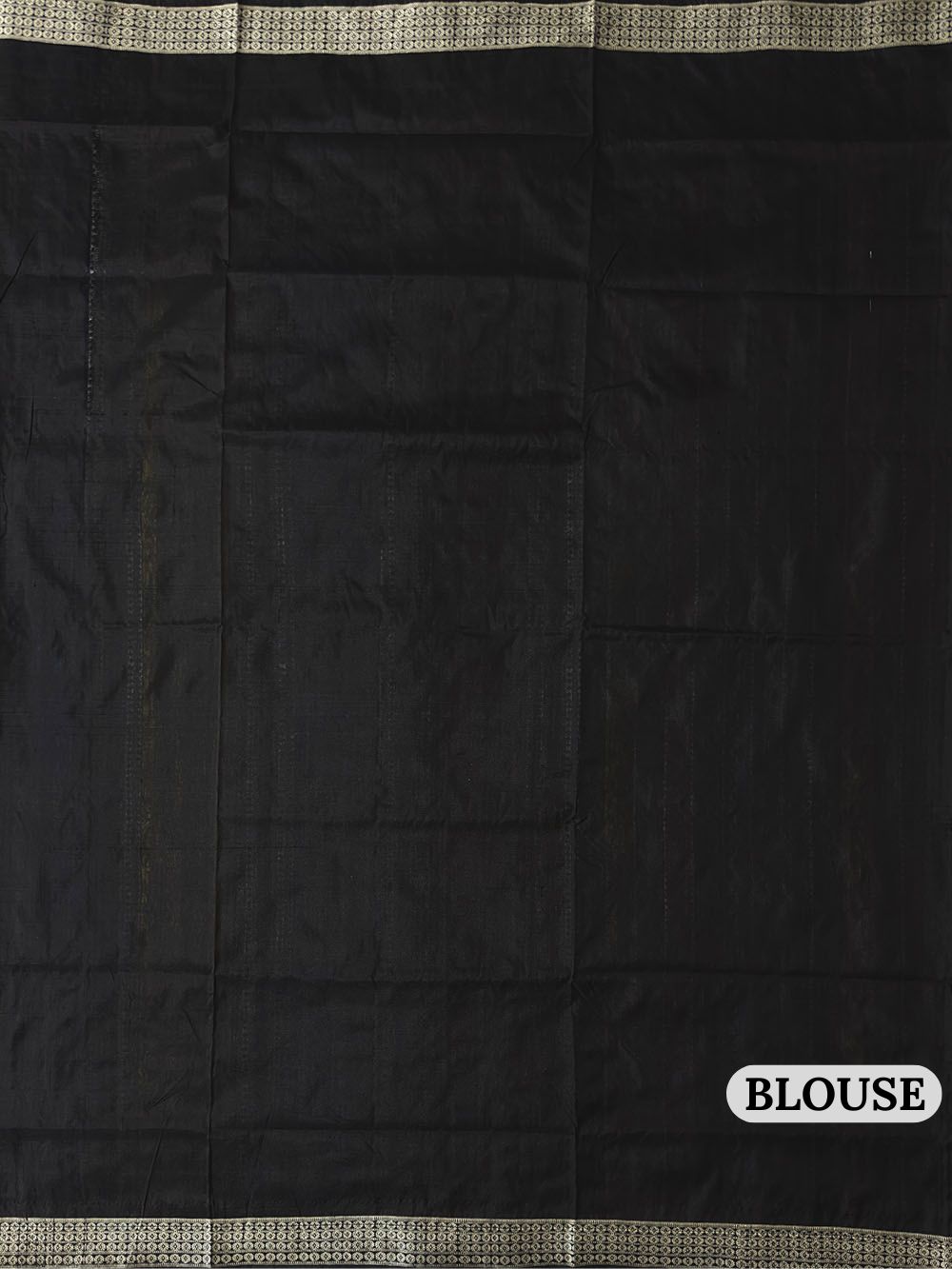 Black Double Pallu Handloom Berhampuri Pure Silk Patta Saree with Fish Motifs