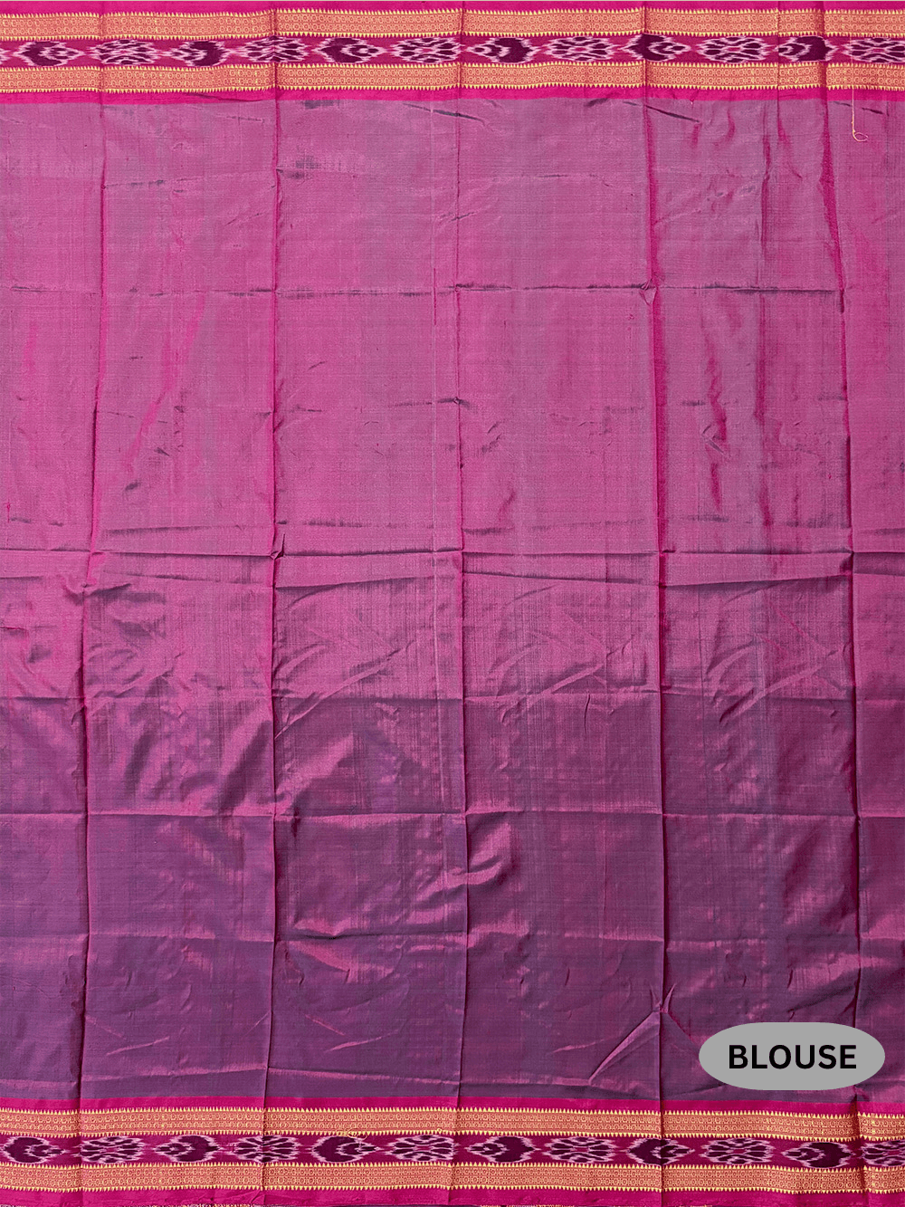 Black and Pink Pure Silk Handloom Khandua Patta Saree