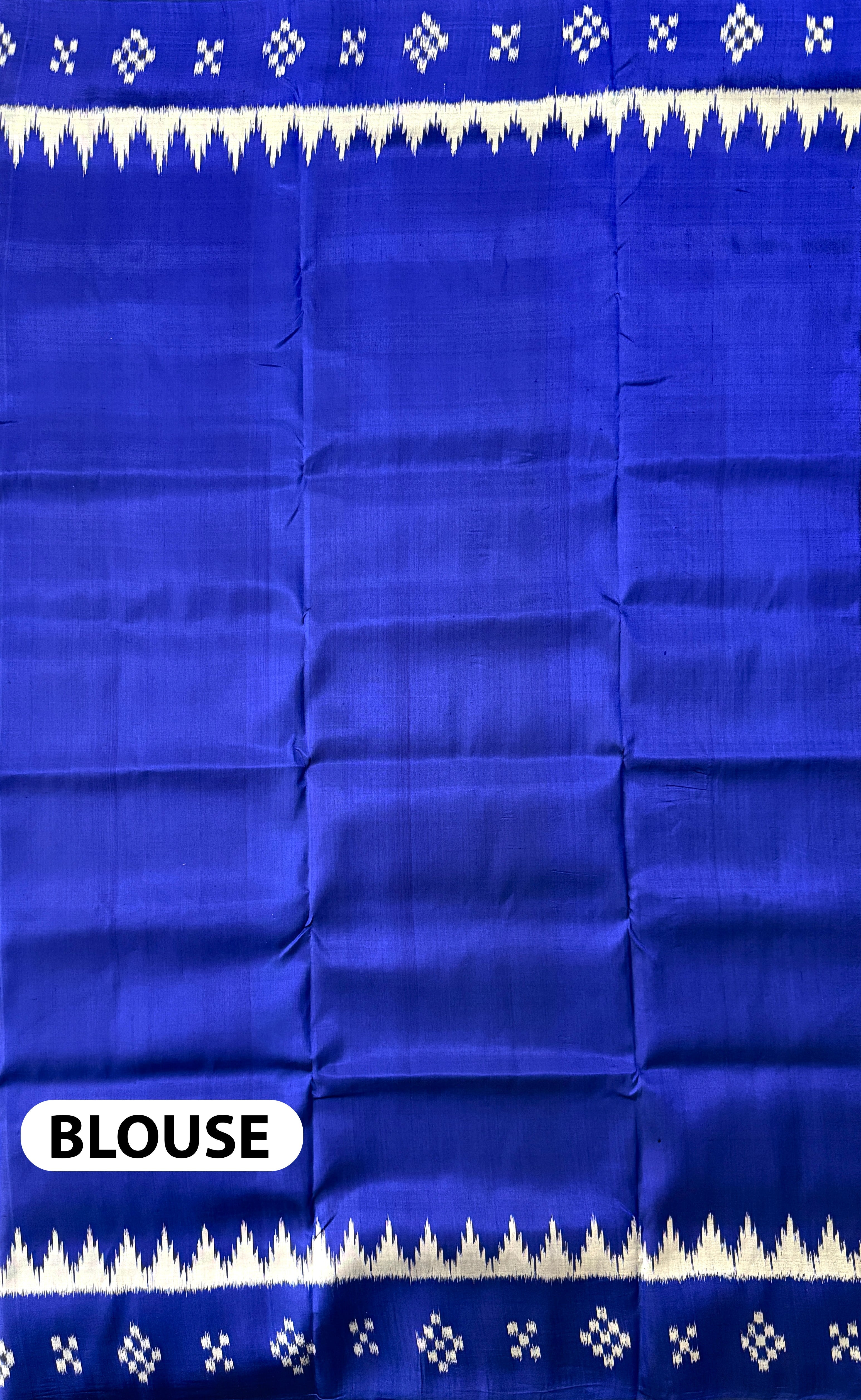 Blue Pure Silk Handloom Khandua Patta Saree with Pasapalli Design