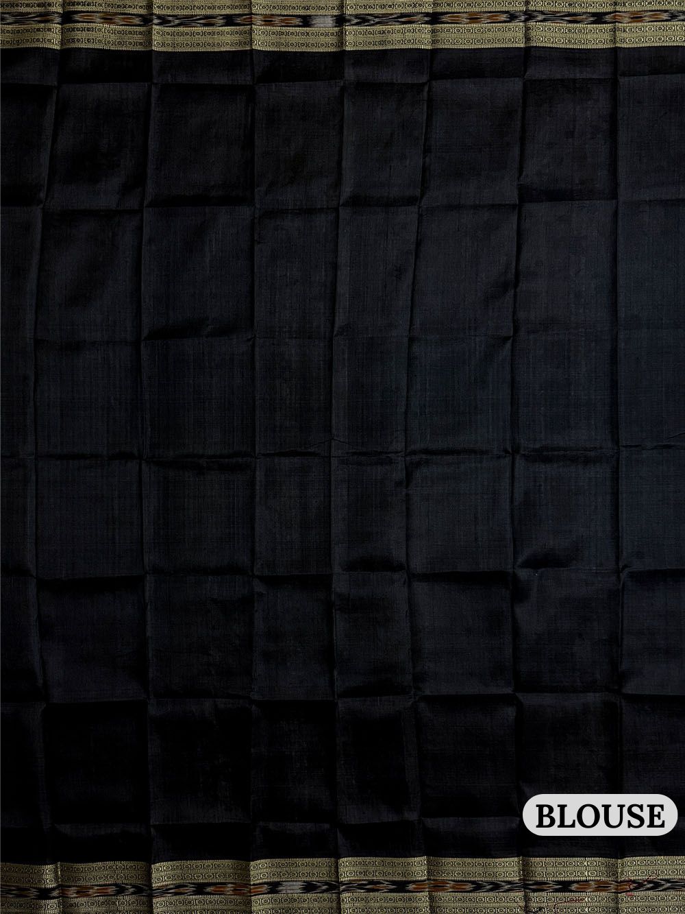 Green and Black Pasapalli Pattern Pure Silk Handloom Khandua Patta Saree
