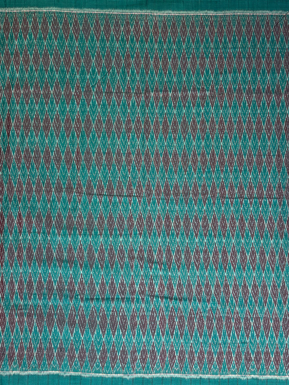 Green and Black Sambalpuri Handloom Cotton Dress Material