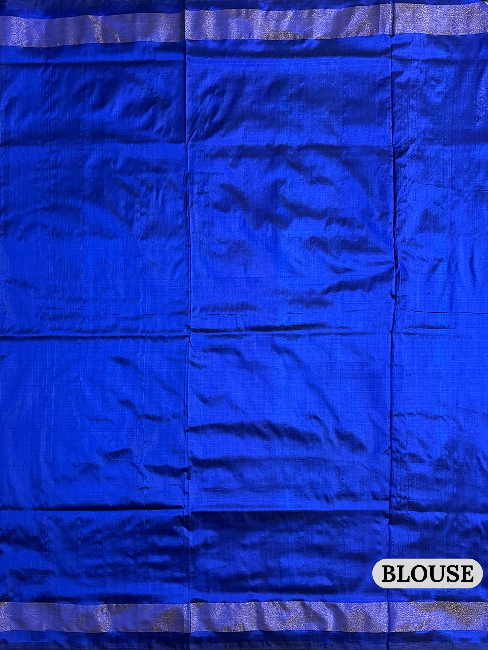 Lime Green and Blue Stripes Pochampally Pure Silk Handloom Saree