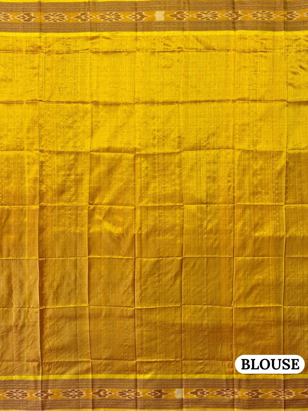 Magenta and Yellow Sankha Pattern Pure Silk Handloom Khandua Patta Saree