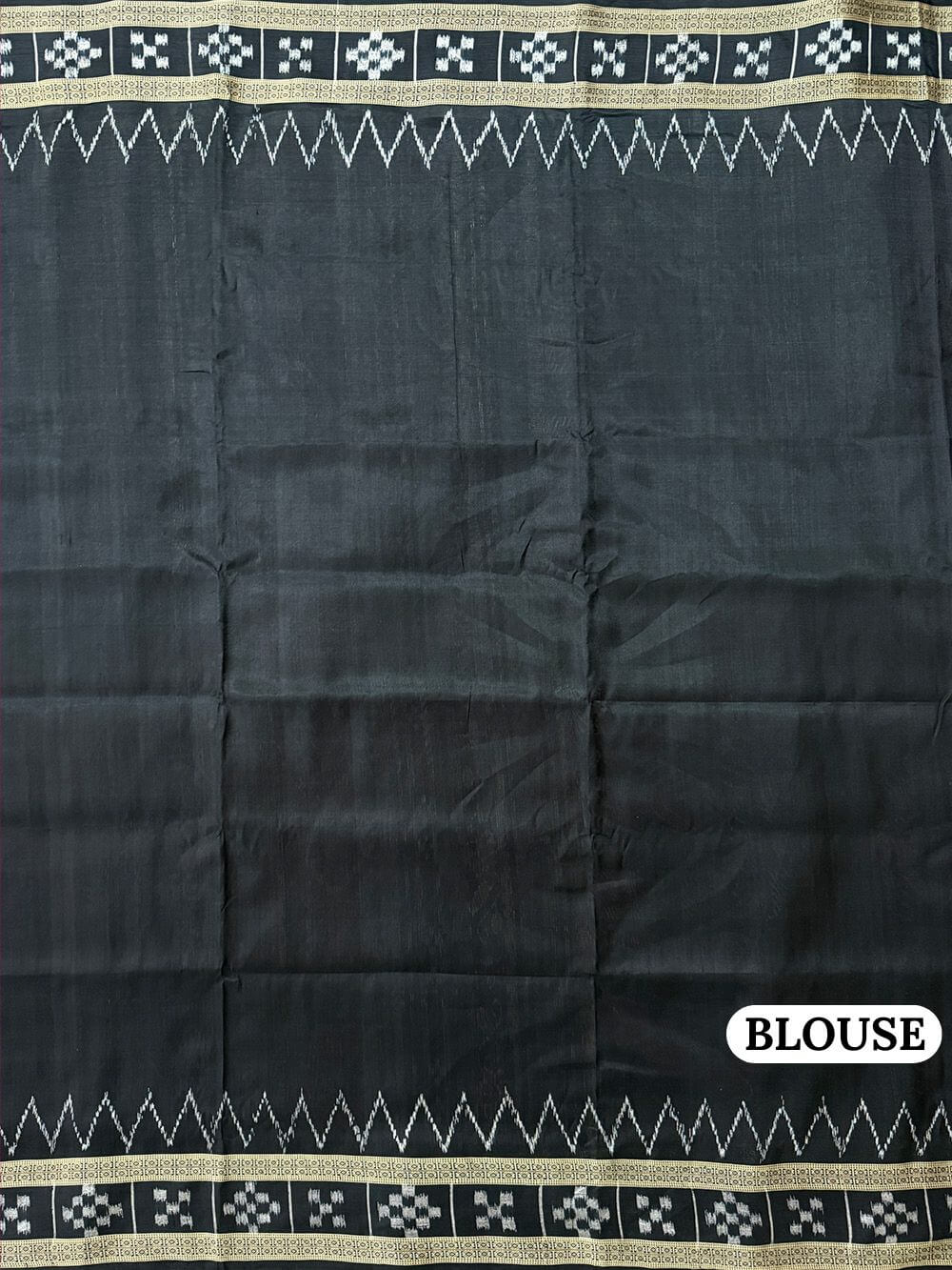 Pink and Black Pure Silk Handloom Khandua Patta Saree With Pasapalli Border