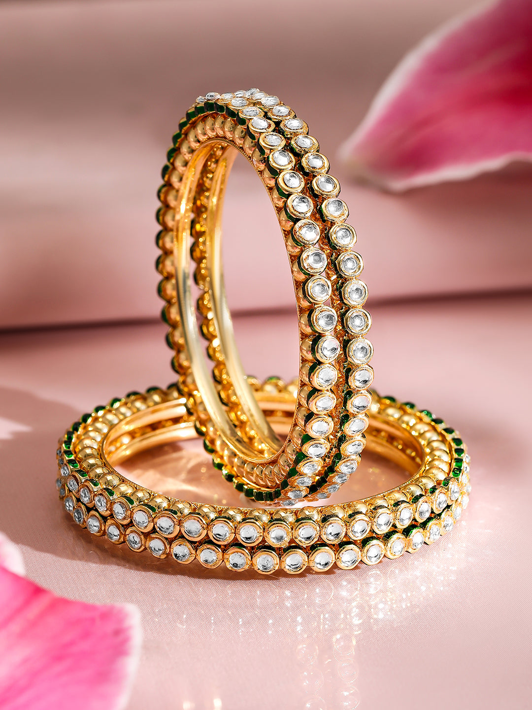 Timeless Gleam of Kundan Bangles