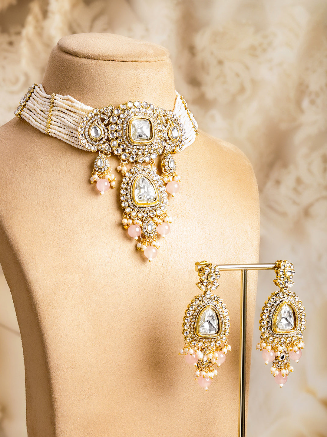Polki Inspired Kundan Choker Set