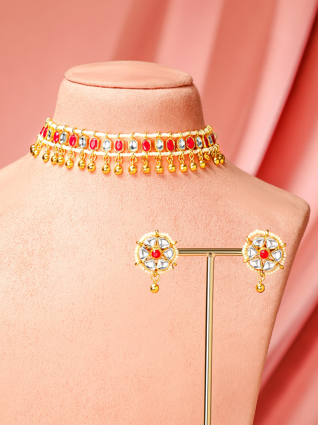 Imperial Kundan Pink Choker Set