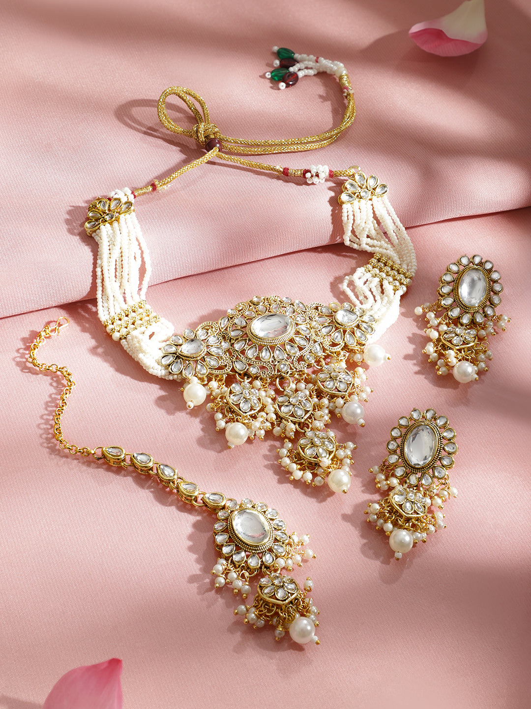 Eternal Pearl Kundan Choker Set