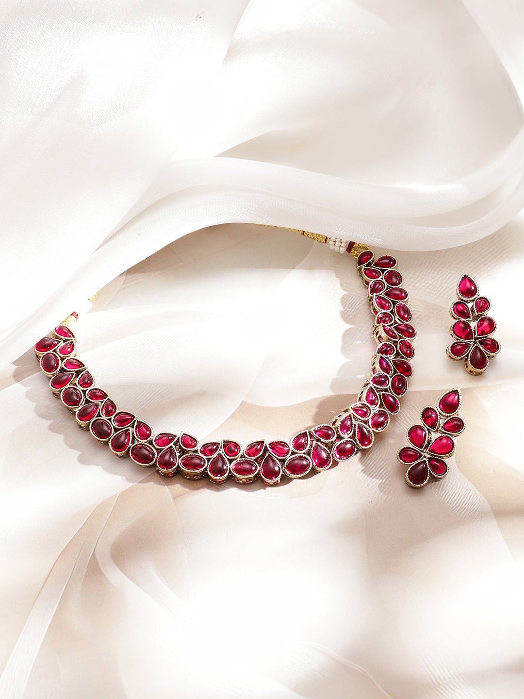 Ruby Pink Necklace Set