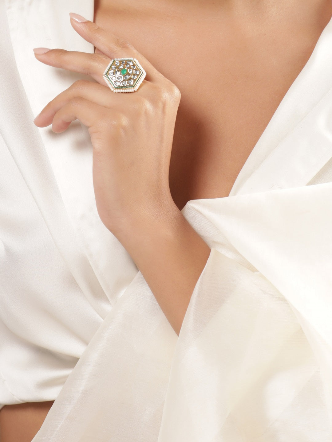 Artisan Crafted Green Ring