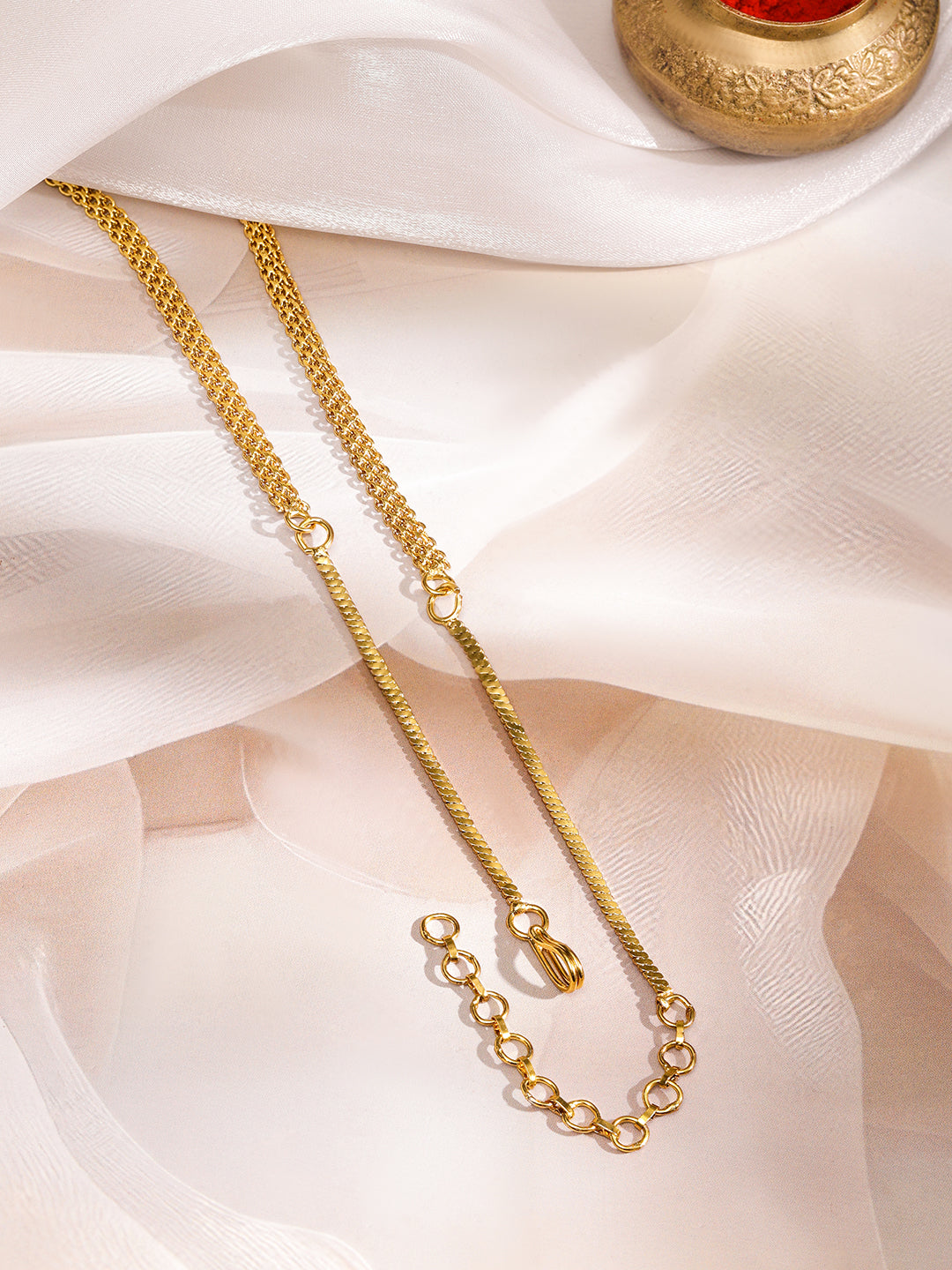 Peacock Motifs Alluring Pink Drops Necklace