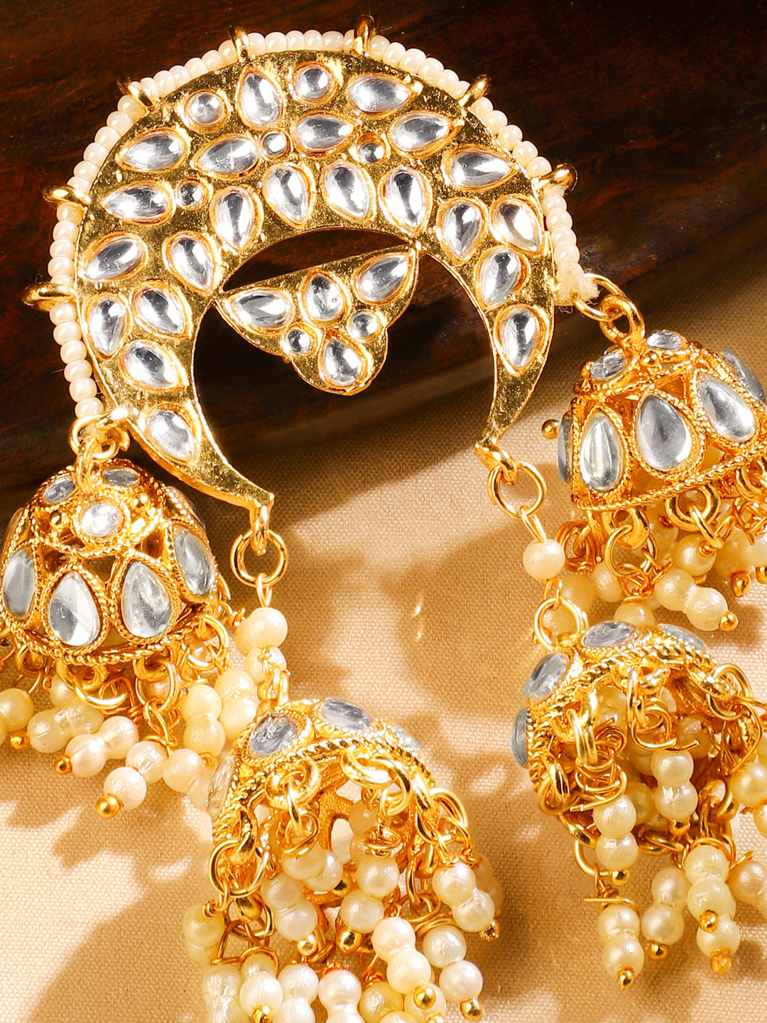 Opulent Kundan Hair Brooch