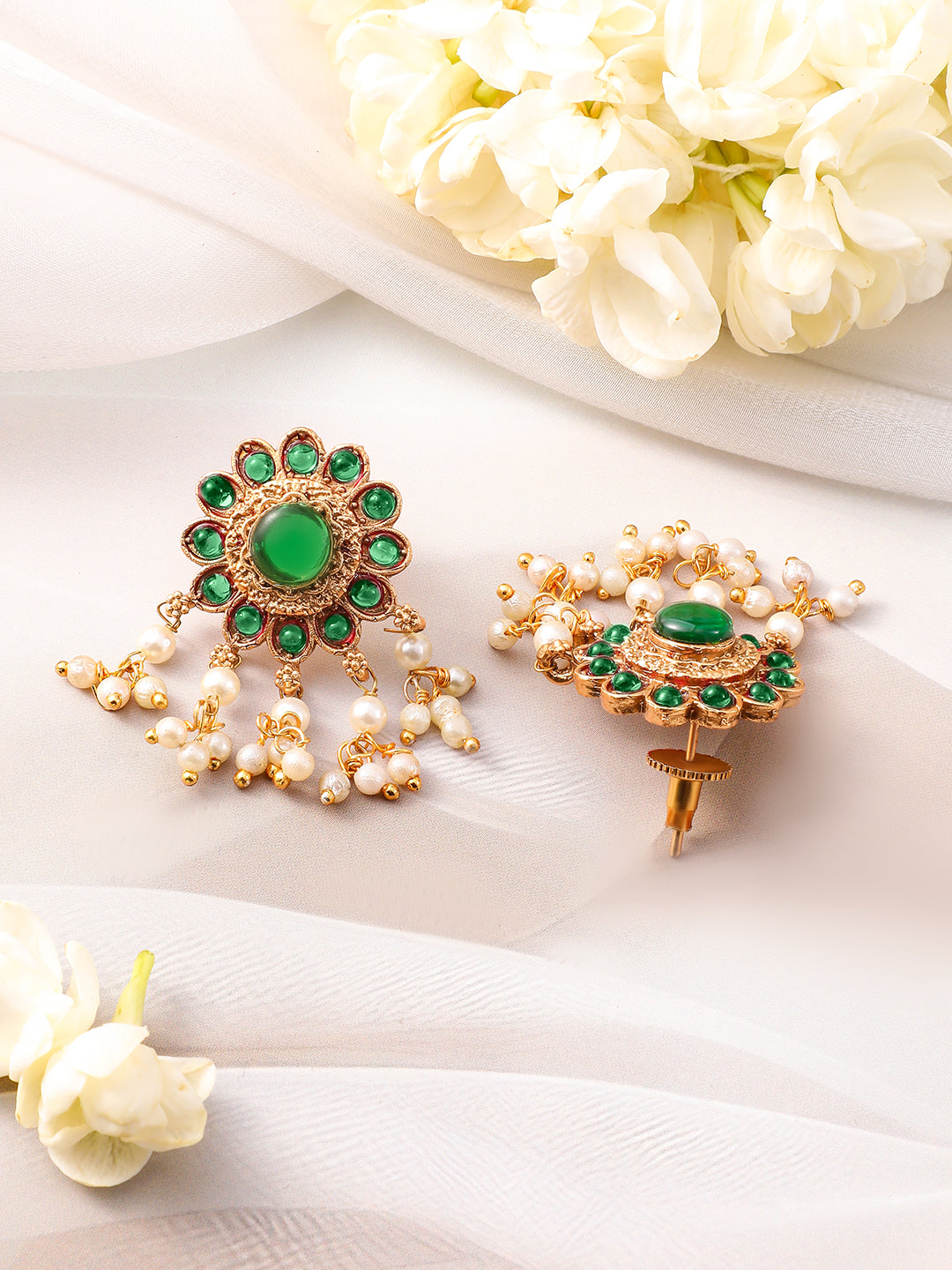 Emerald Lustre Royal Necklace Set