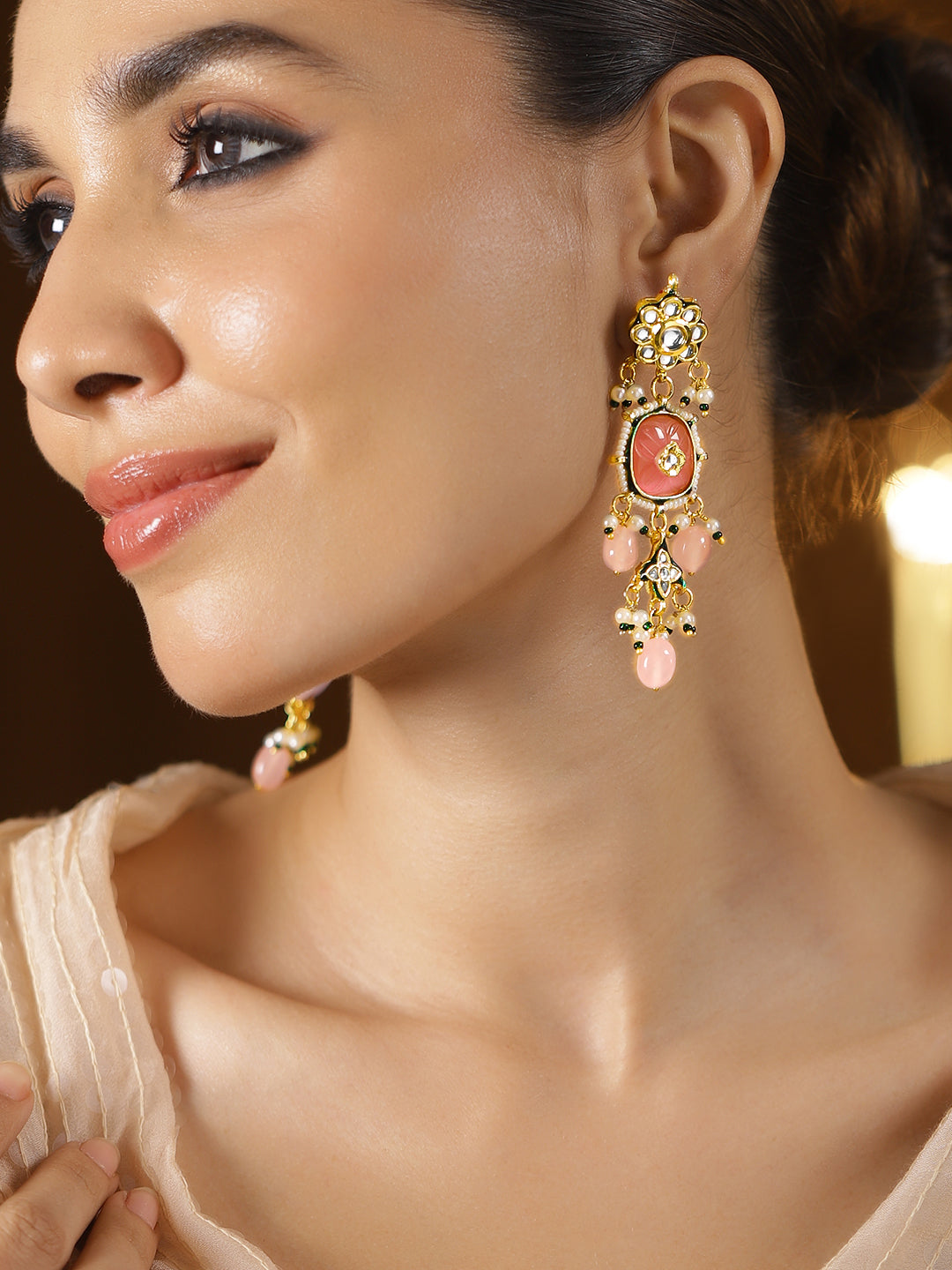 Pastel Bloom Dangle Earrings