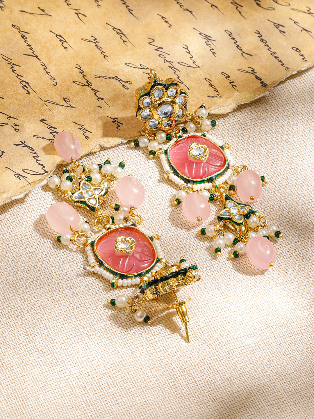 Pastel Bloom Dangle Earrings