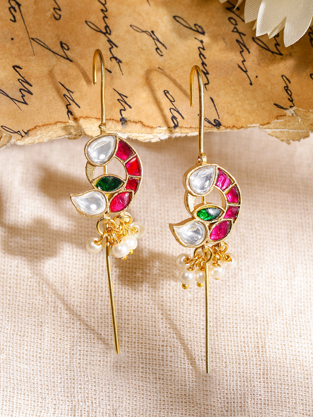 Pink & Green Modern Tradition Earrings