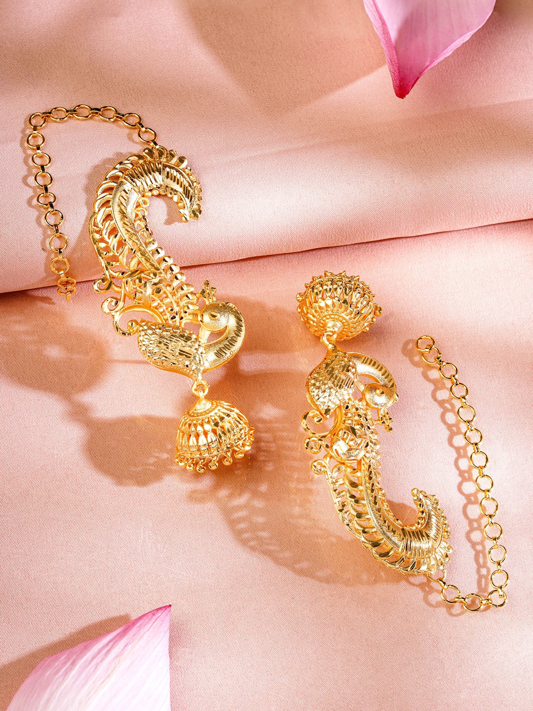 Artisan Crafted Peacock Motif Jhumka