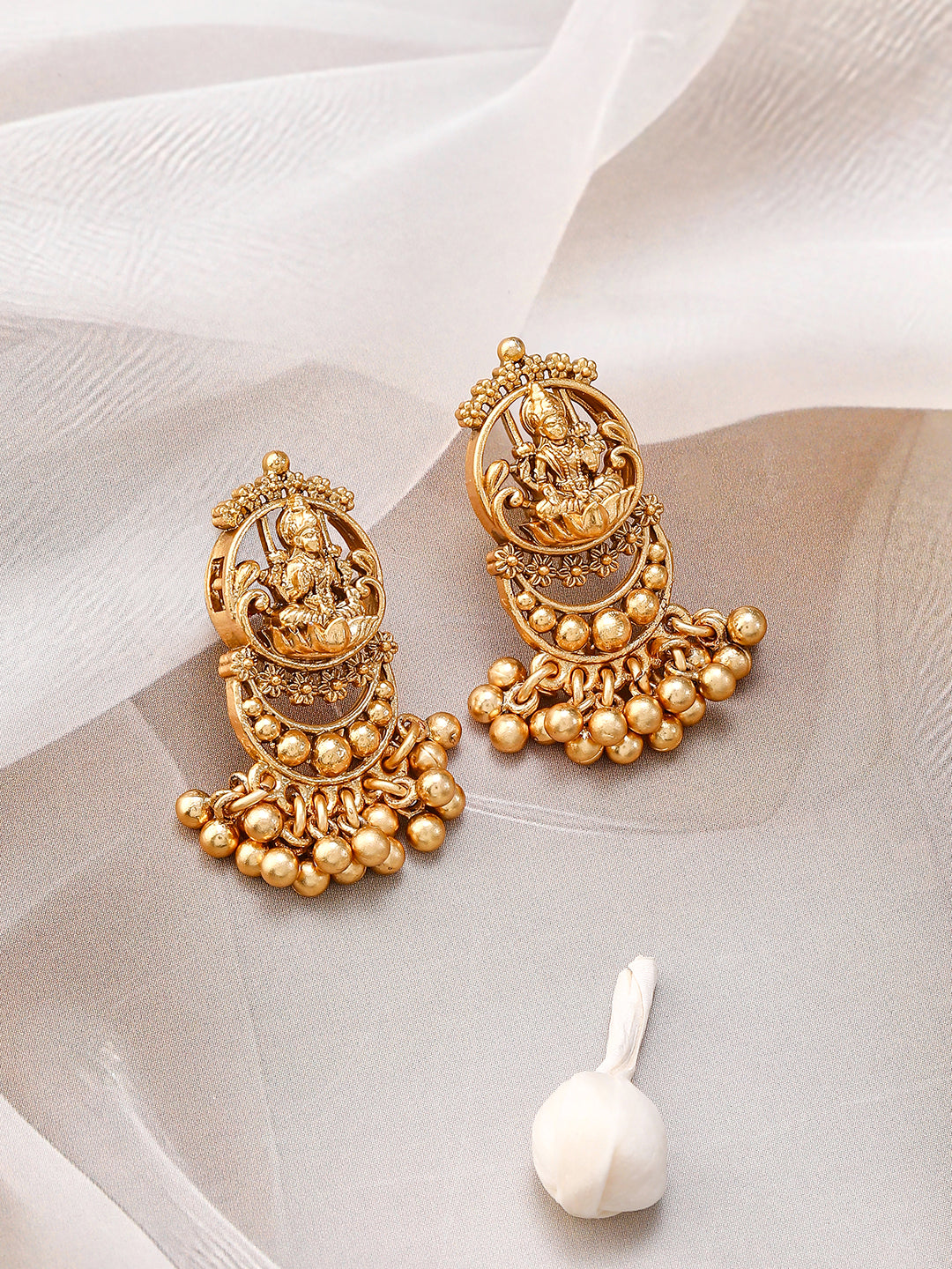 Laxmi Motif Temple Necklace Set