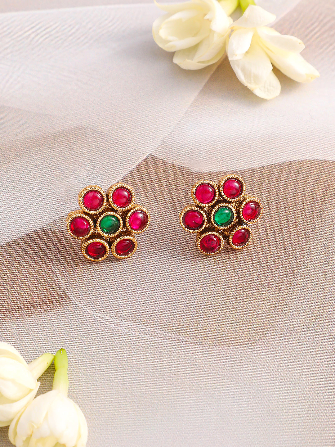 Pink & Green Necklace Set
