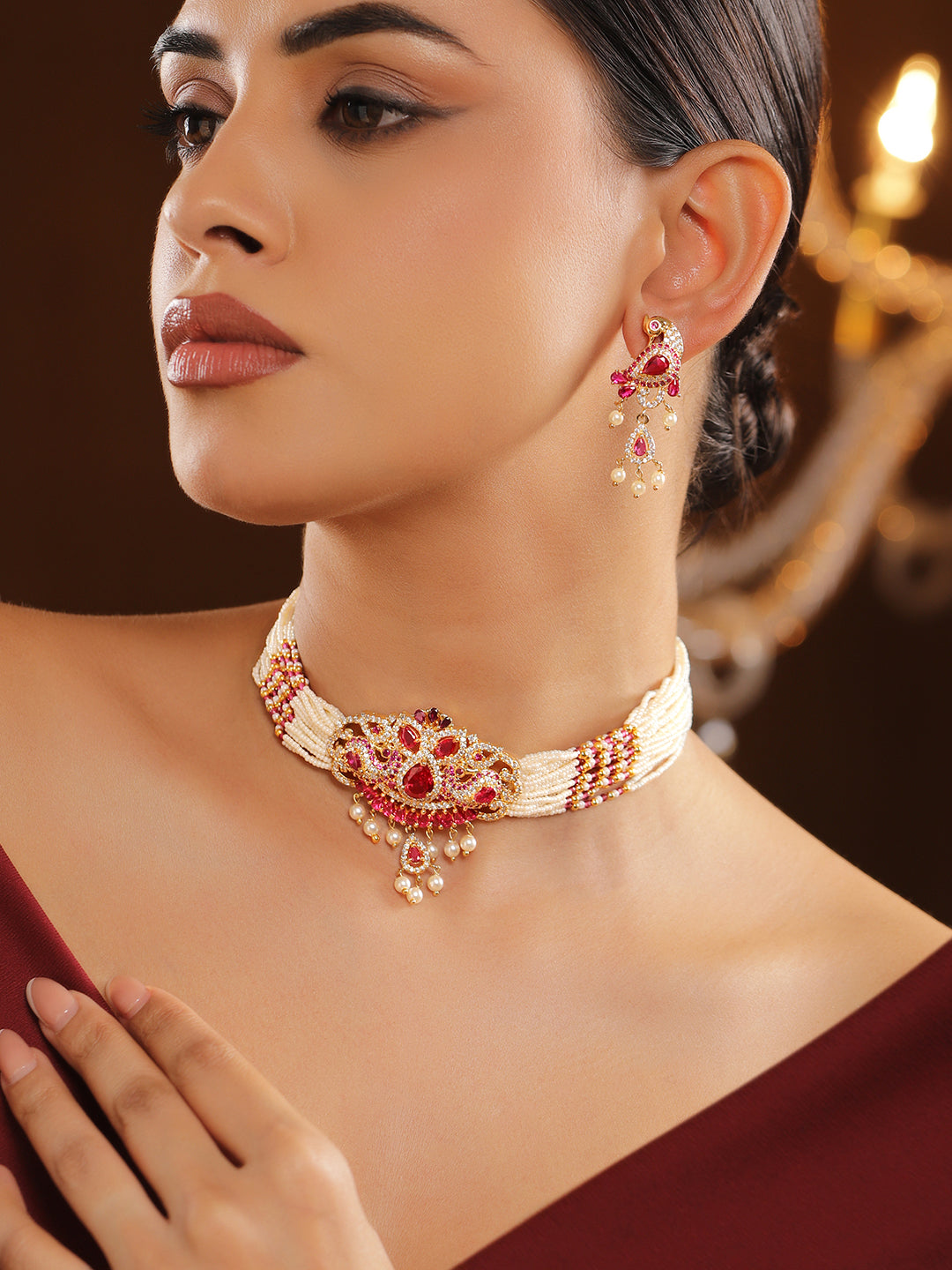 Echoes of the Pink Necklace Set