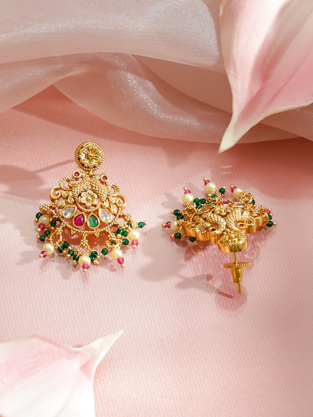 Eternal Glow Green Pink Necklace Set