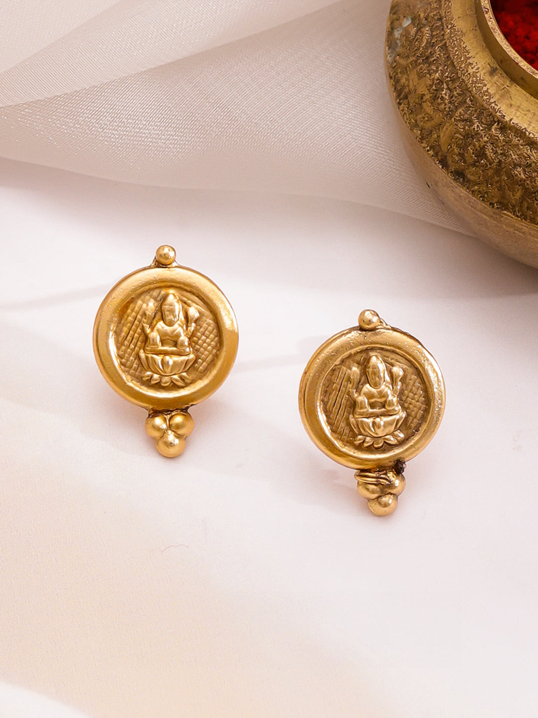 Lakshmi Grace Temple Coin Necklace Set