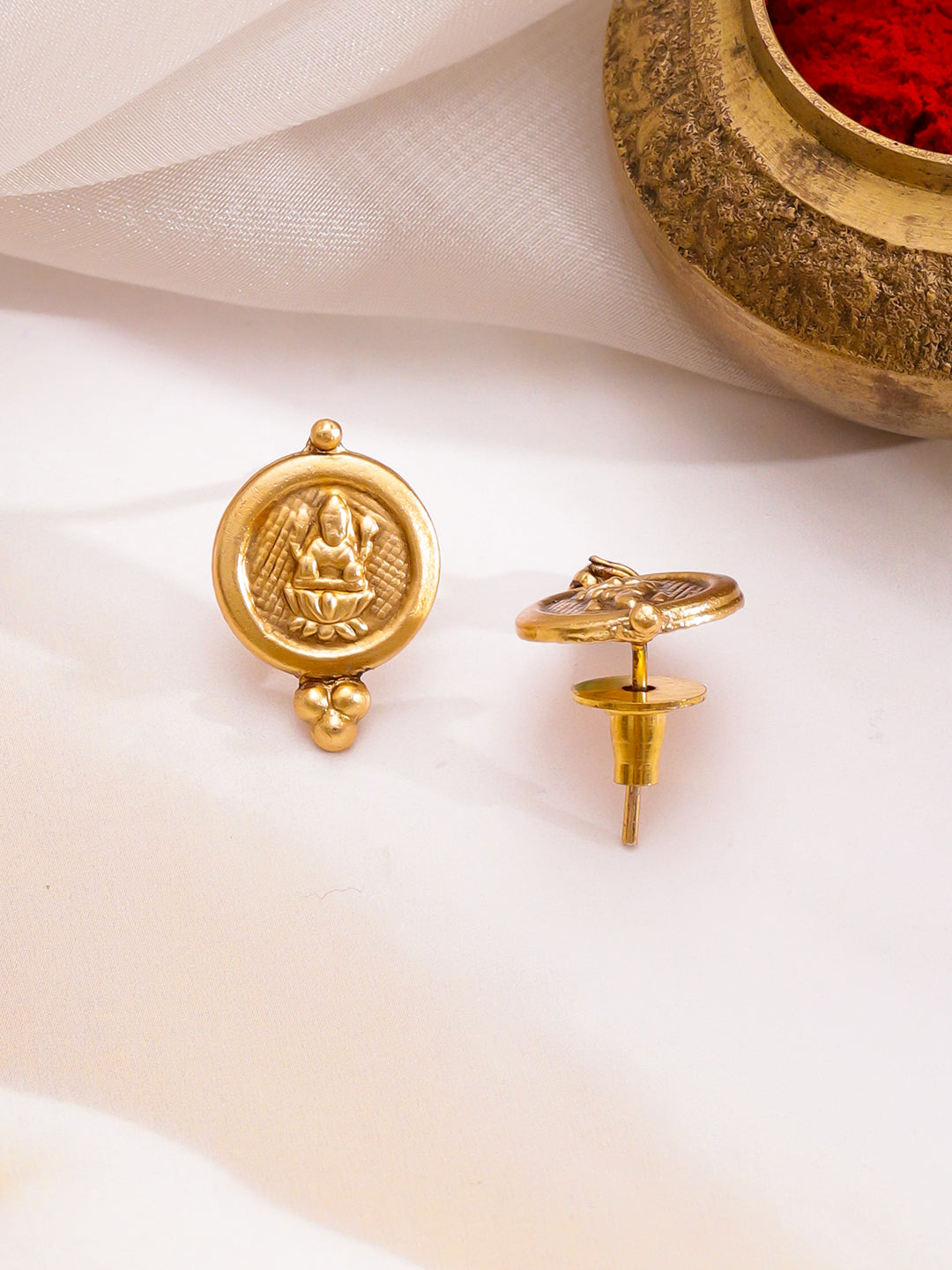 Lakshmi Grace Temple Coin Necklace Set