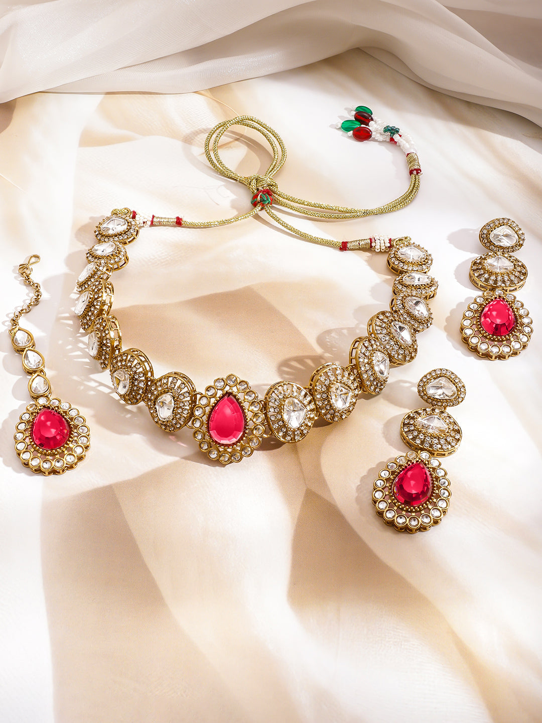 Luxe Radiance Pink Necklace Set