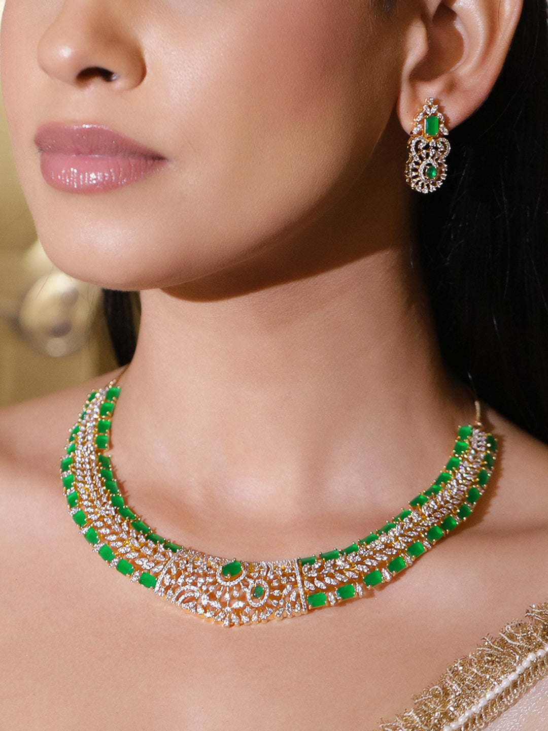 Evergreen Collar Necklace Set