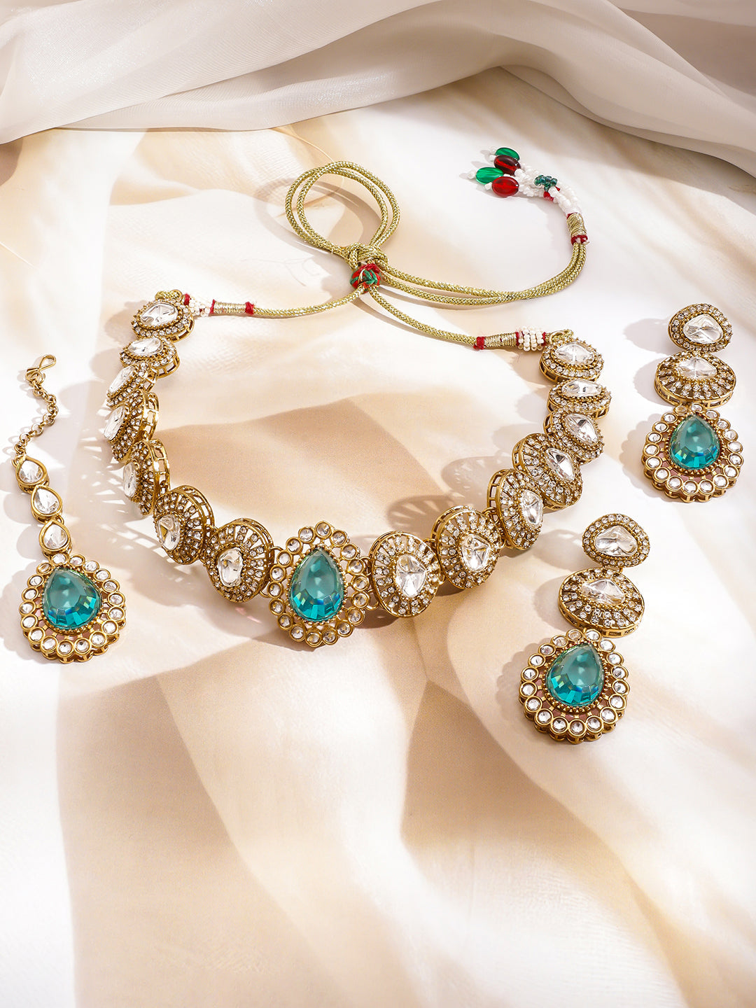 Artisan Crafted Turquoise Necklace Set