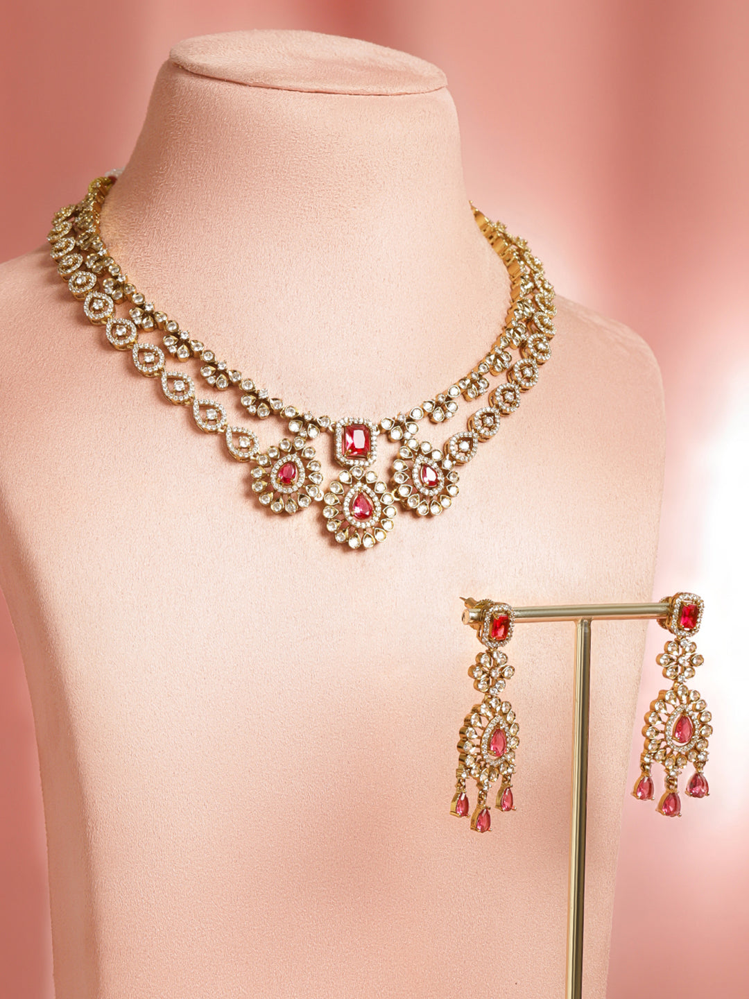Tale of Ruby & Rose Necklace Set