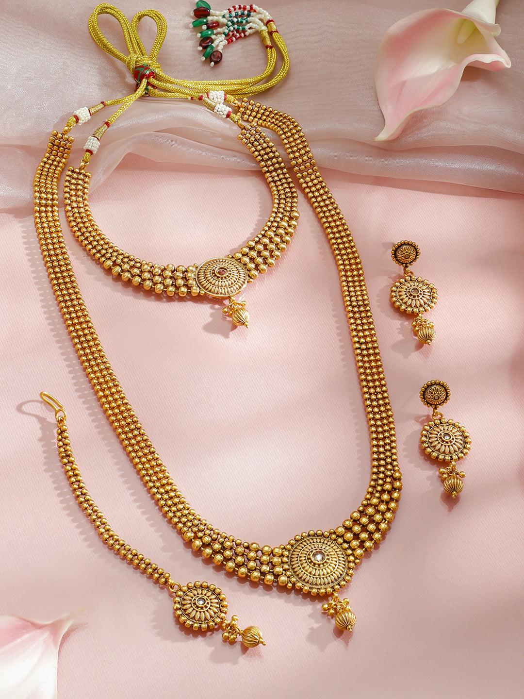 Wedding Glow Golden Jewellery Set