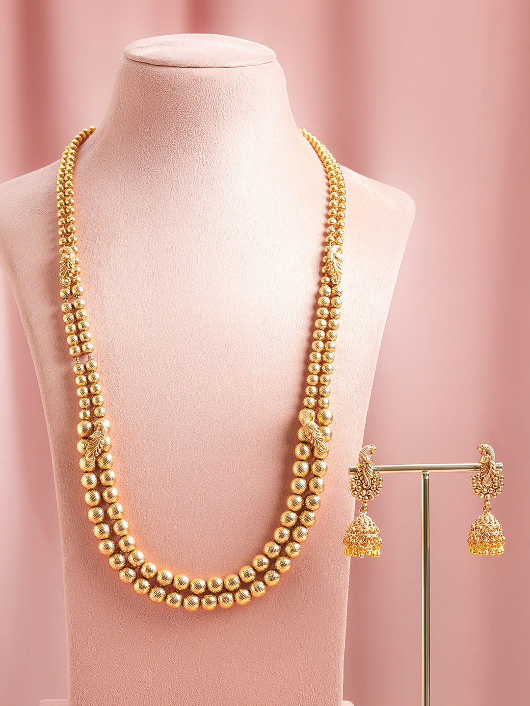 Golden Raga Long Necklace Set