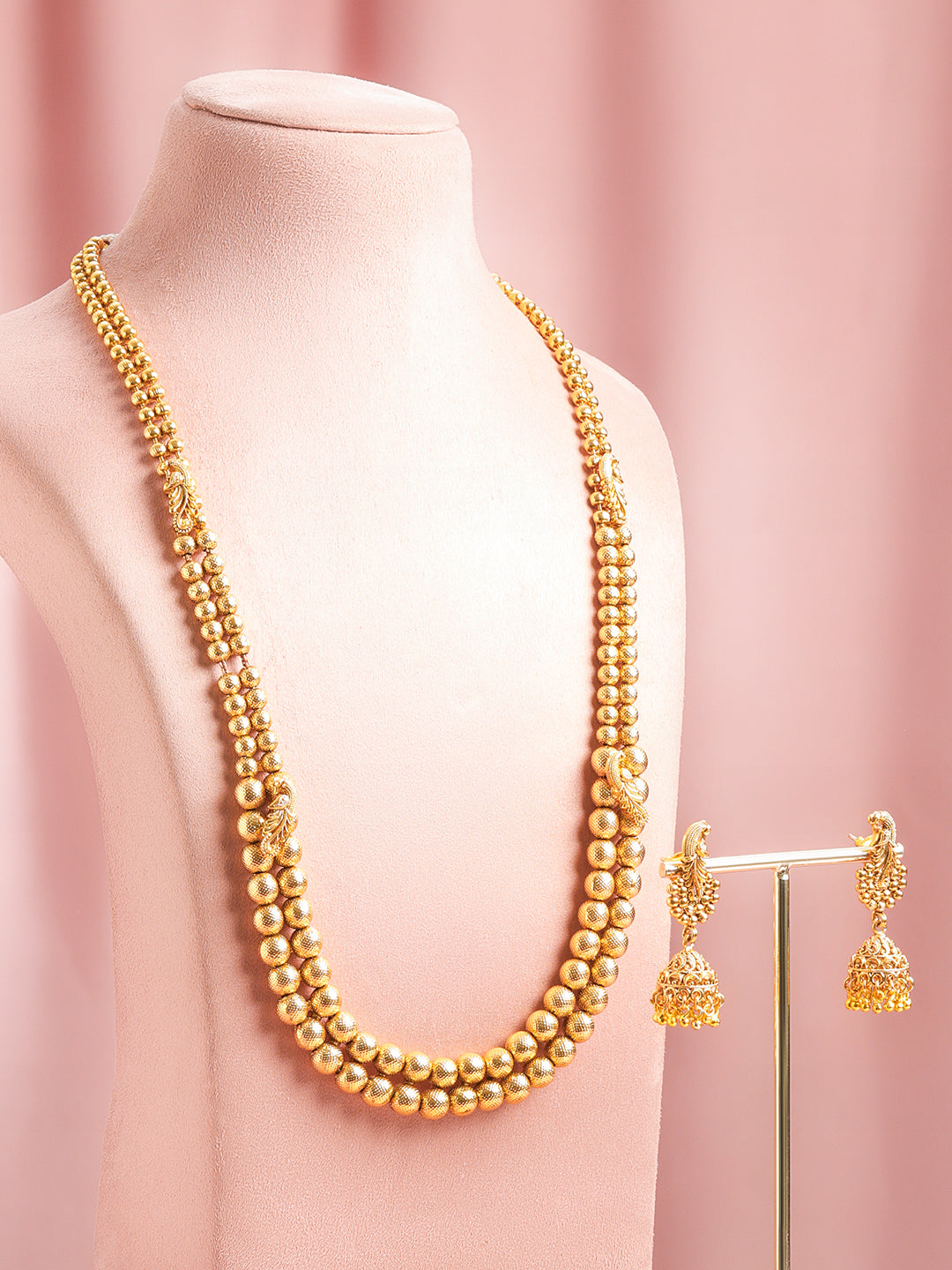 Golden Raga Long Necklace Set