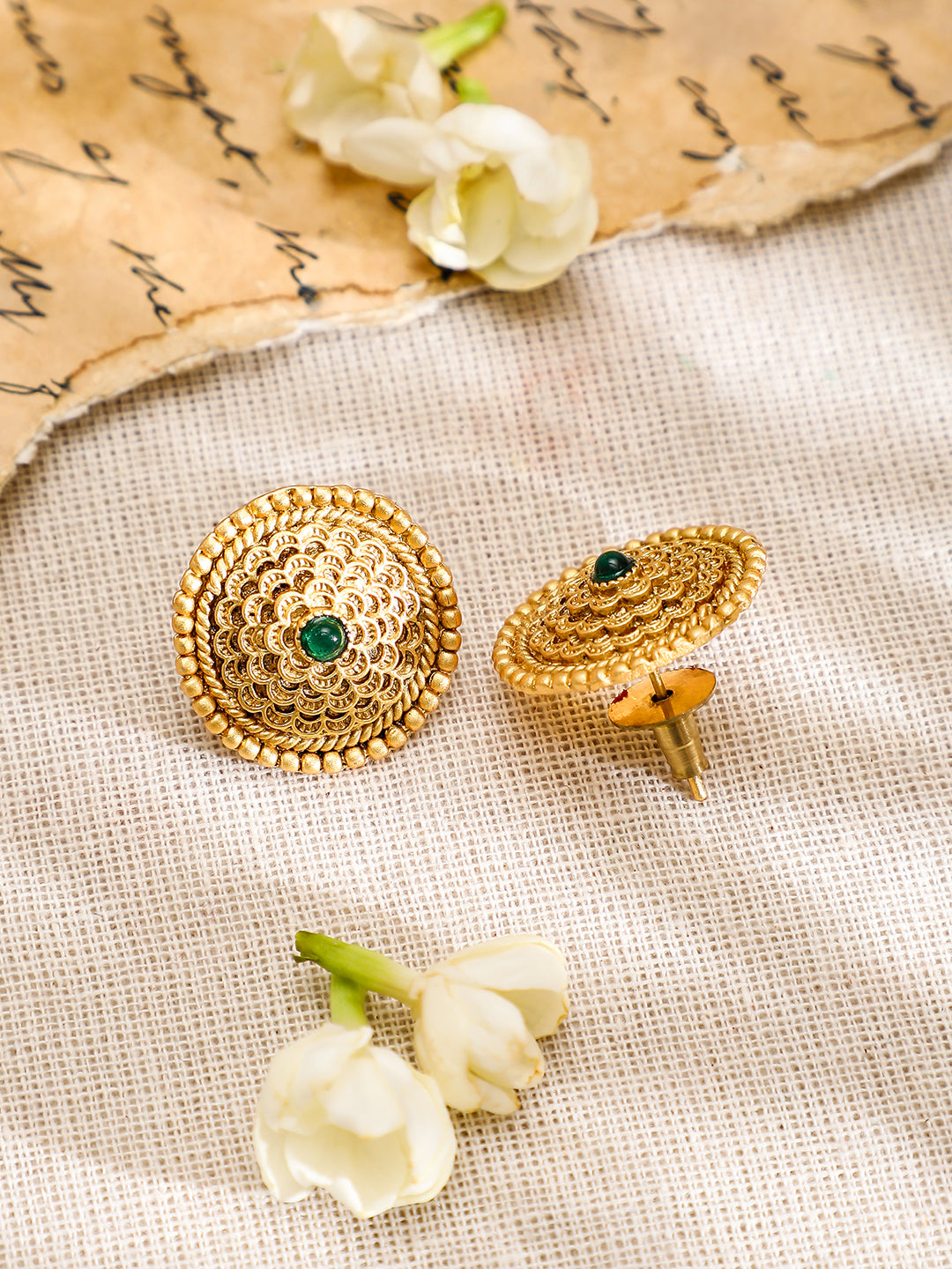 Dazzling Gold Plated Pendant Set