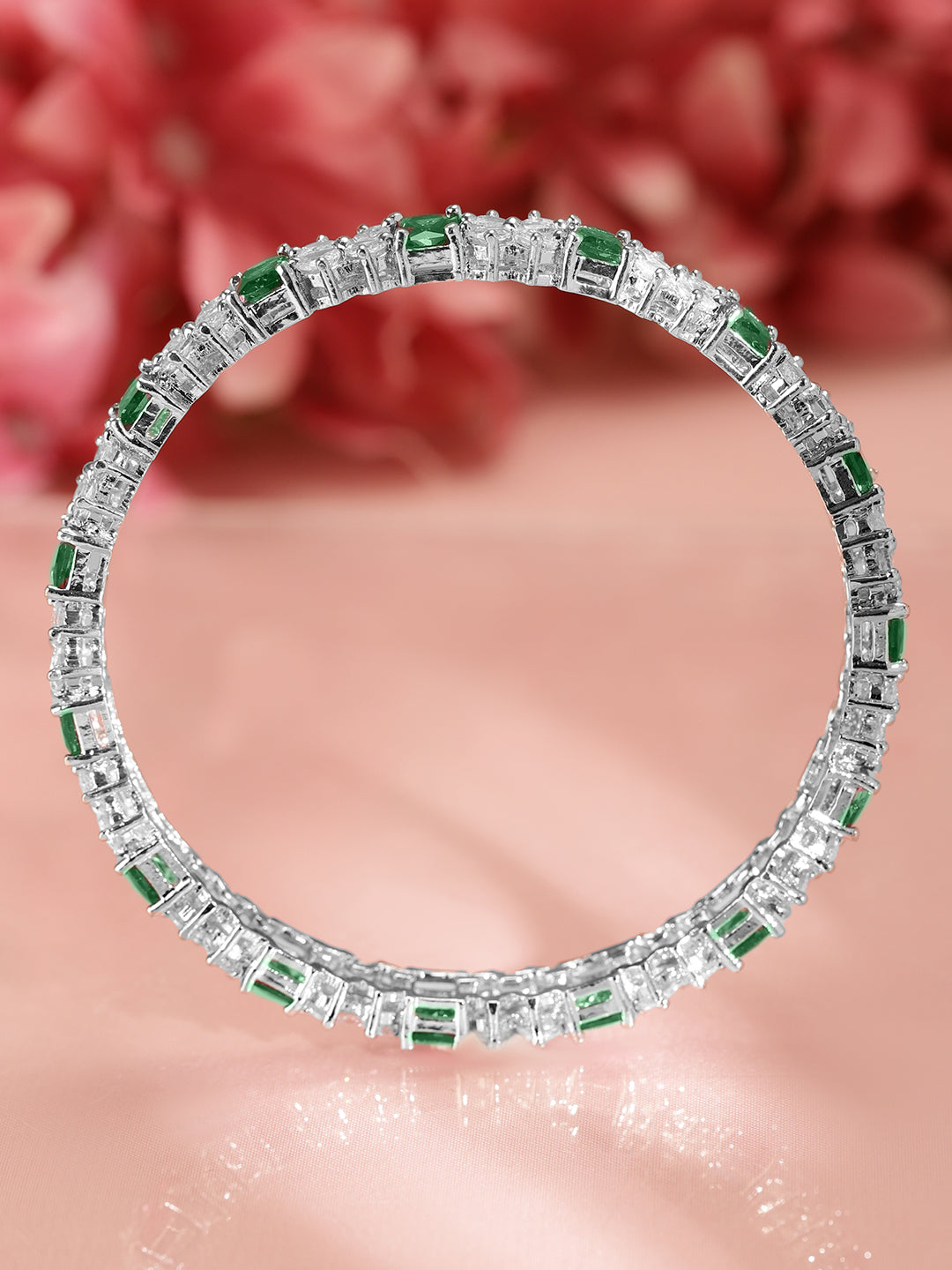 Royal Greens American Diamond Zirconia Bangles