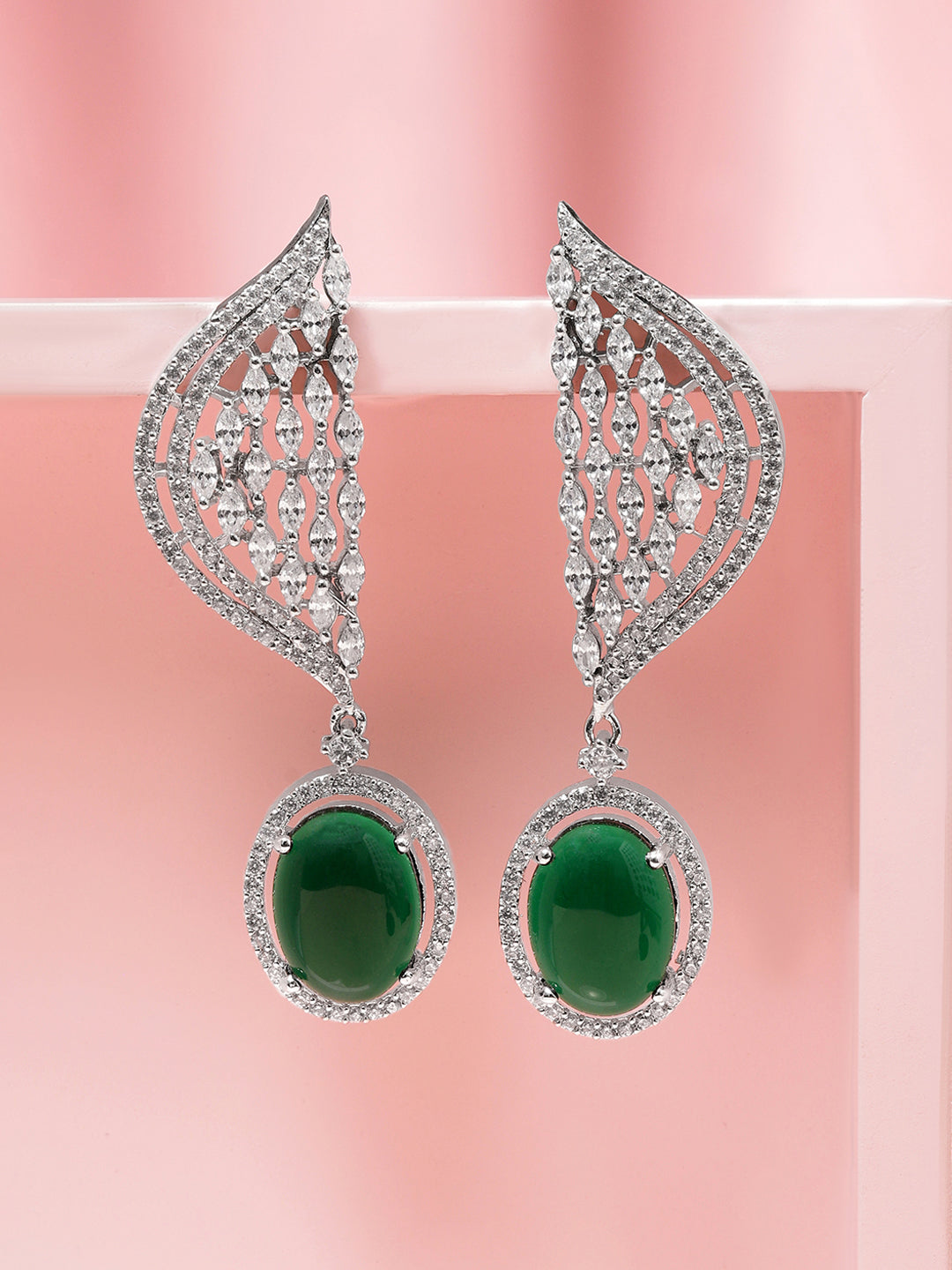 Luxe Emerald Drop Edit Earrings