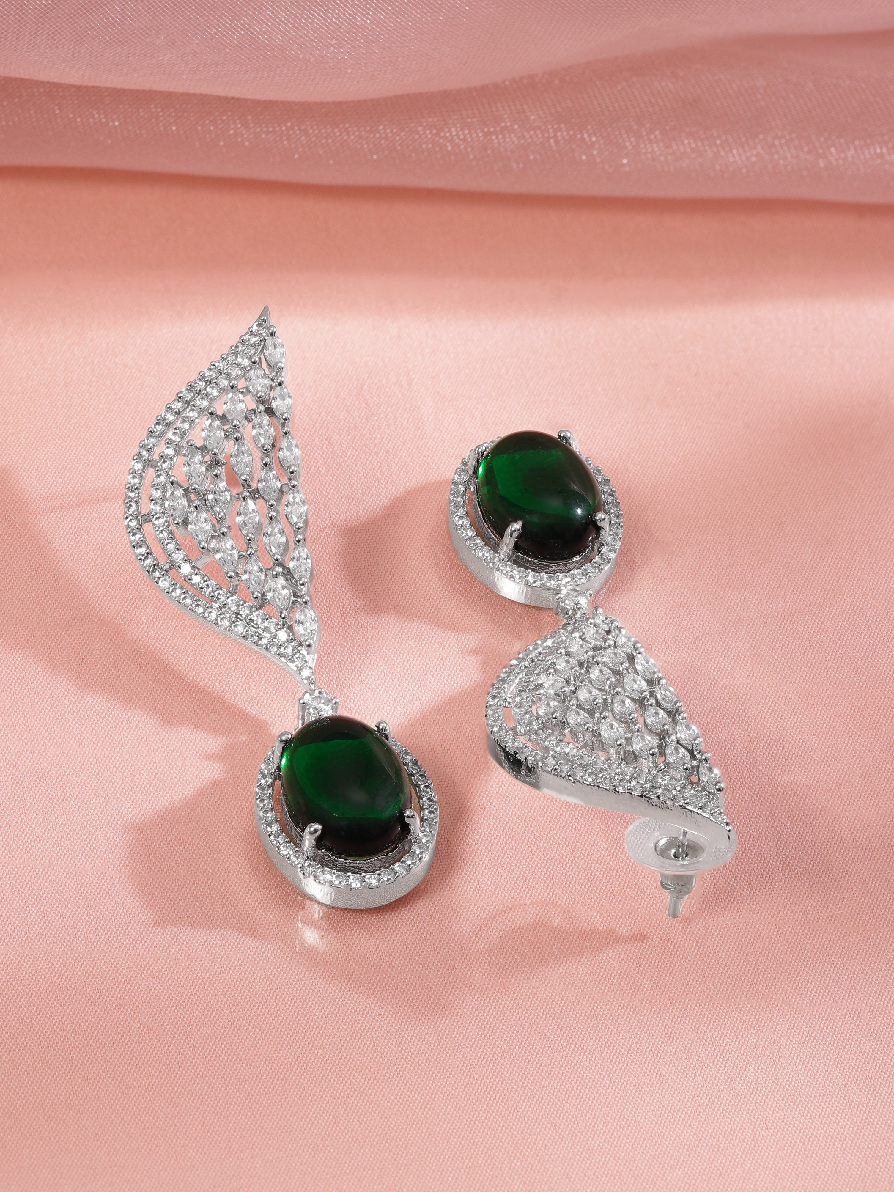 Luxe Emerald Drop Edit Earrings