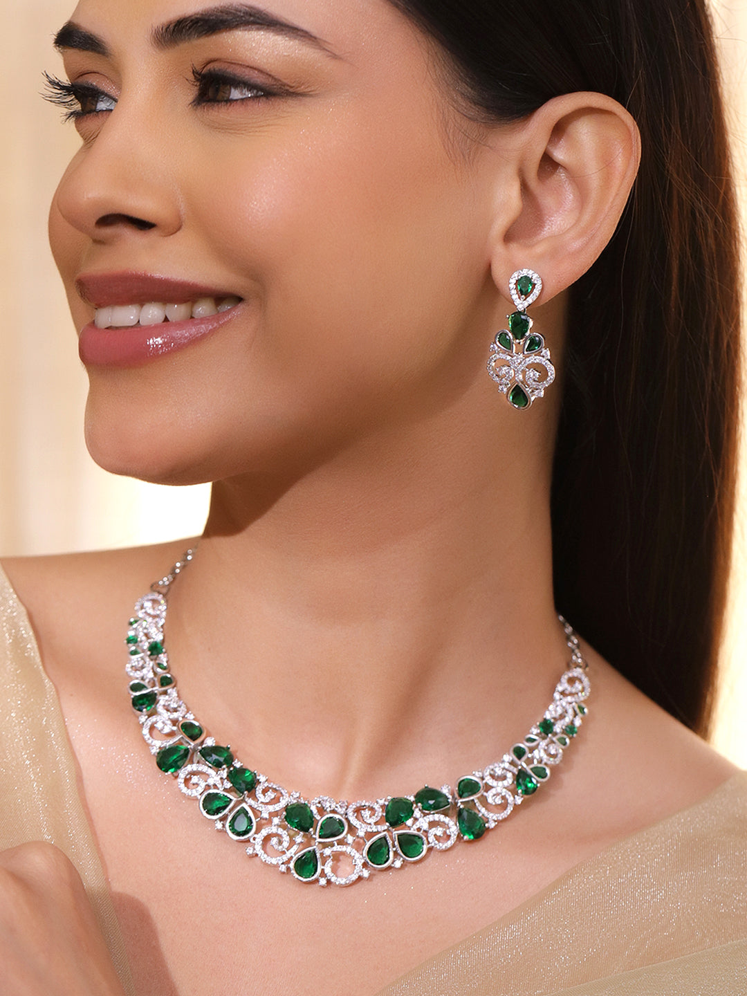 Emerald Royale Necklace Set