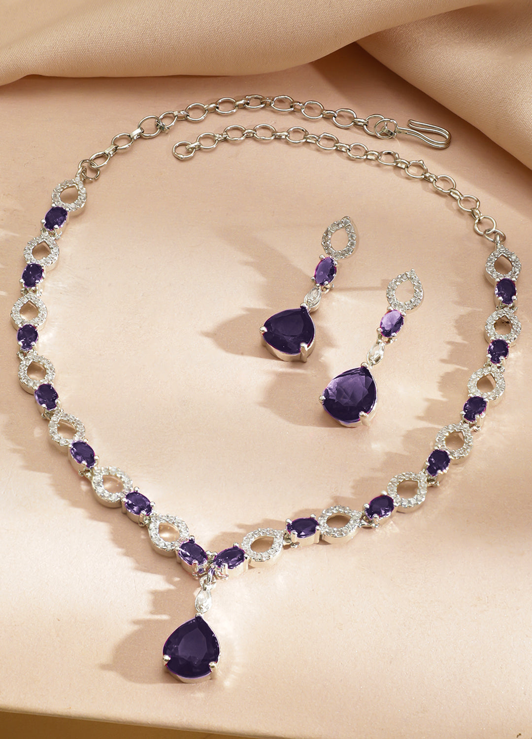 Blue Mirage Crystal Neckalce Set