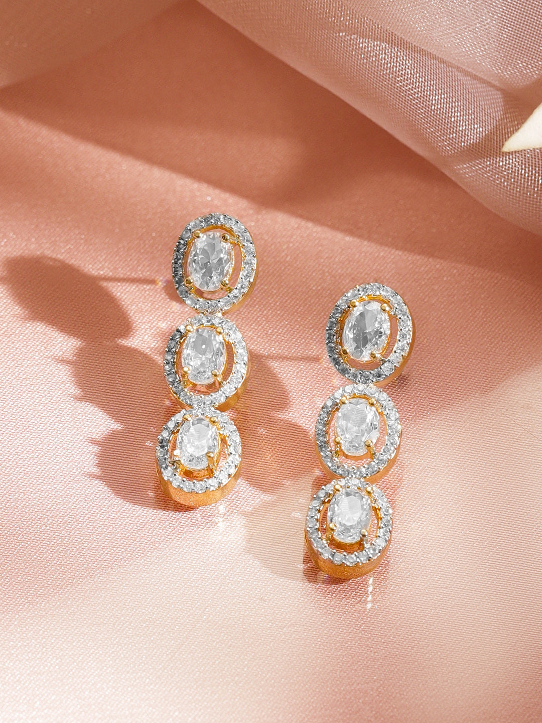 Pure Glow American Diamond Zirconia Necklace Set